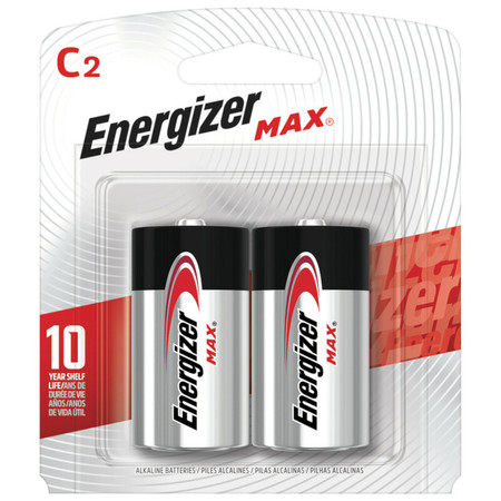 ENERGIZER BATTERY ALKALINE C 2PK E93BP-2